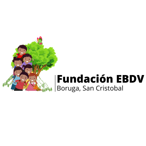 Voluntarias de la Fundación EBDV Boruga con niños en evento navideño